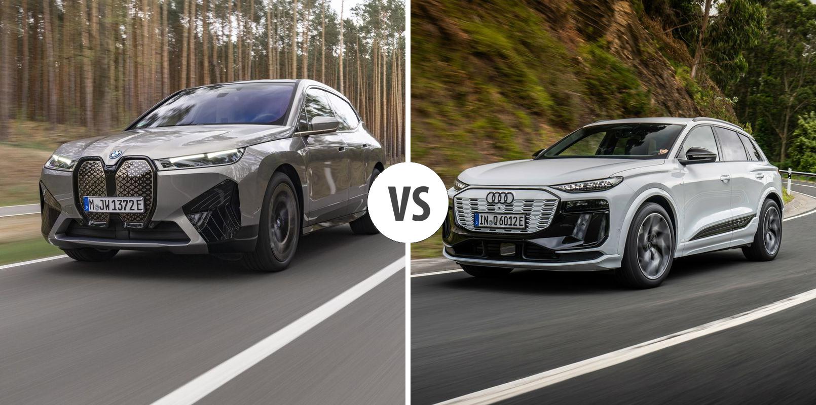 BMW iX vs Audi Q6 e-tron - Unterschiede & Preise im Vergleich